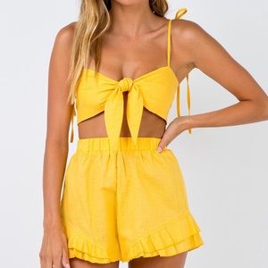 Princess Polly yellow set